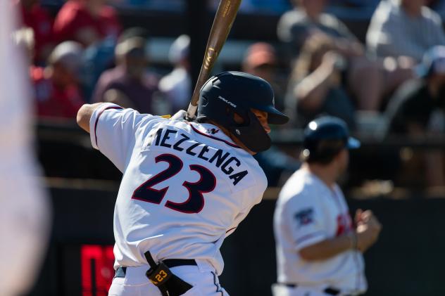 Ike Mezzenga at bat for the St. Cloud Rox