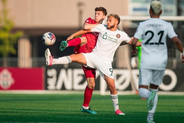 Atlanta United 2's Karim Tmimi in action