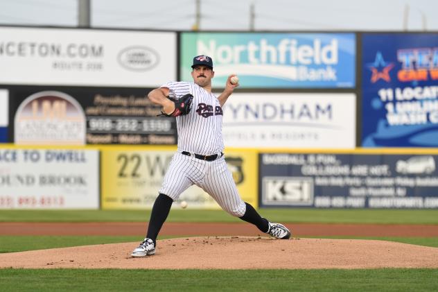 Somerset Patriots' Carlos Rodon on the mound