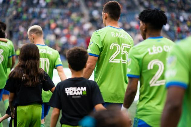 Sounders FC enters the pitch