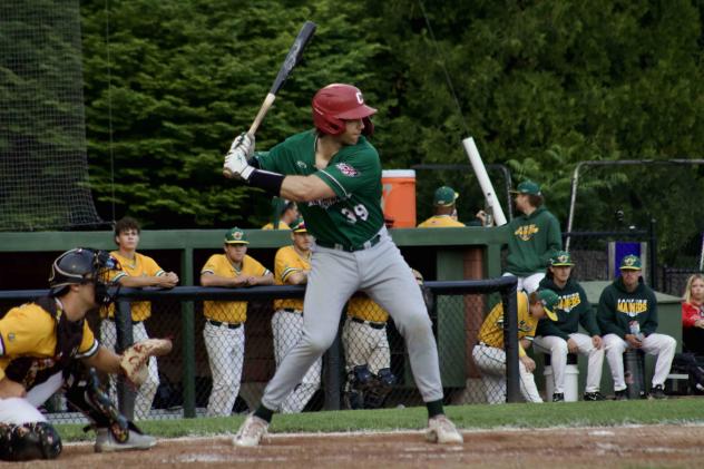 Vermont Mountaineers' Nathan Waug at bat