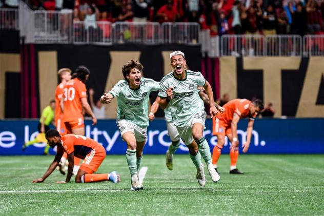 Atlanta United on the field