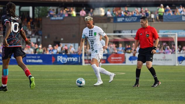 Lexington Sporting Club's Charlie Machell on the field