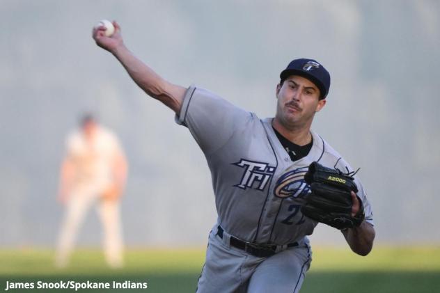 Tri-City Dust Devils' Chase Chaney on the mound