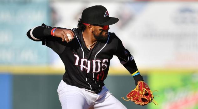 Hickory Crawdads third baseman Keyber Rodriguez