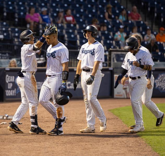 Tampa Tarpons celebrate win