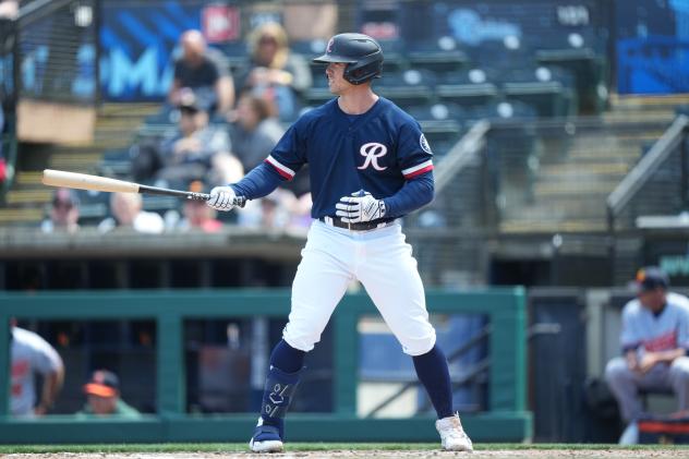Tacoma Rainiers' Cade Marlowe at bat