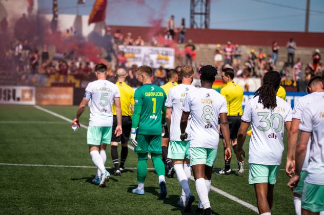 Detroit City FC enters the pitch