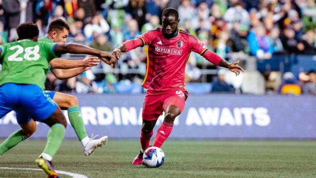 St. Louis CITY SC forward Samuel Adeniran