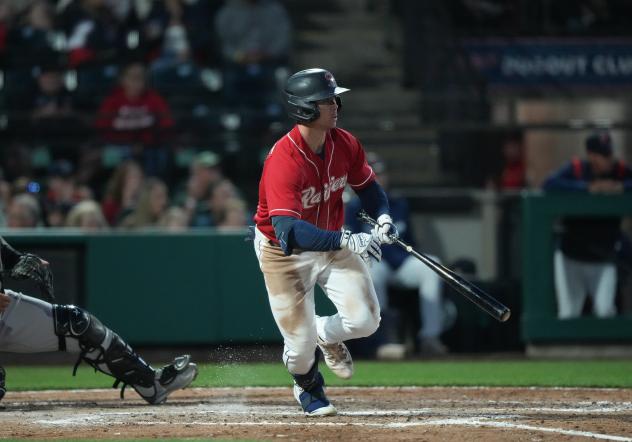 Tacoma Rainiers' Cade Marlowe at bat