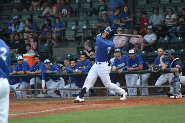 Evansville Otters catcher Dakota Phillips
