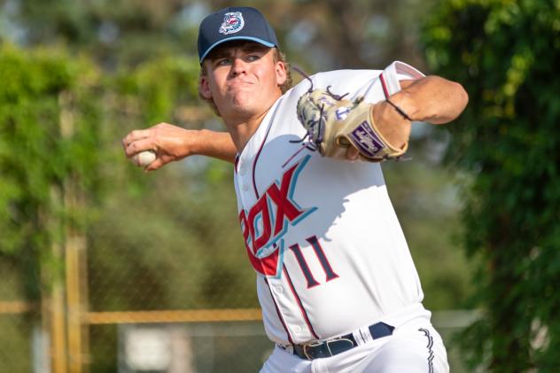 St. Cloud Rox' Jake Burcham in action