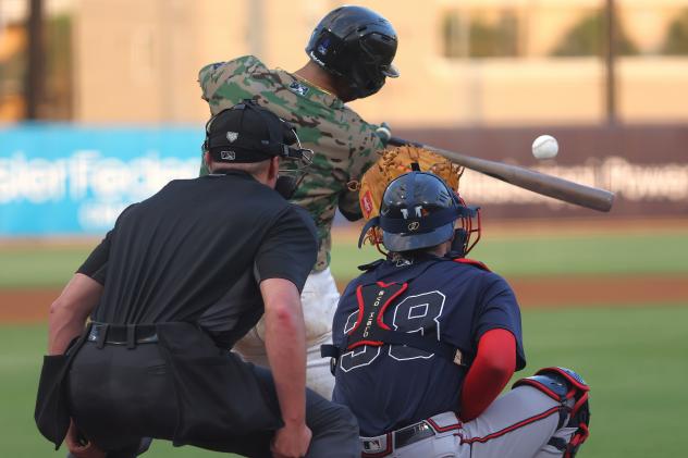 Biloxi Shuckers' Jeferson Quero at bat