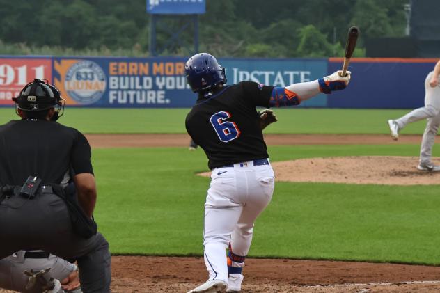 Syracuse Mets' Carlos Cortes at bat