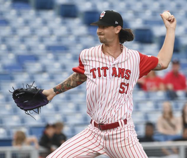 Ottawa Titans pitcher Grant Larson