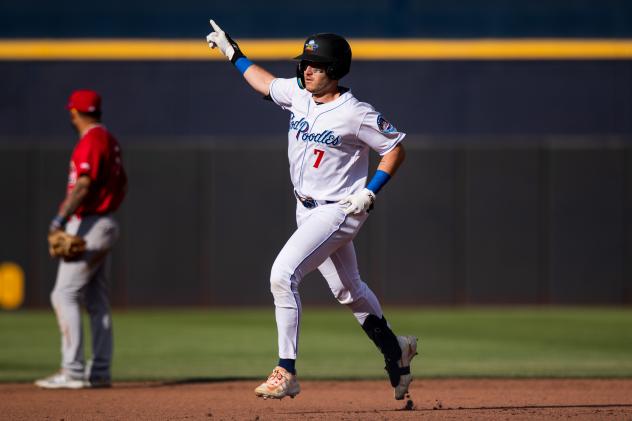 Amarillo Sod Poodles outfielder/catcher Caleb Roberts