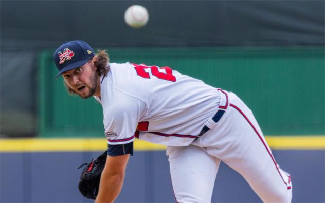 Mississippi Braves' Hayden Deal in action