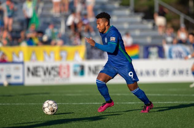 Forward Juan Carlos Obregón Jr. with Hartford Athletic