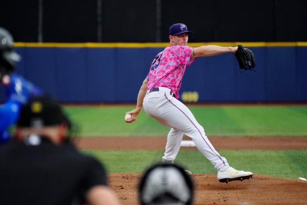 Pensacola Wahoos' Jake Eder on the mound
