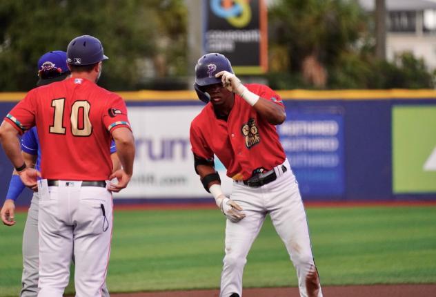 Pensacola Blue Wahoos on game night