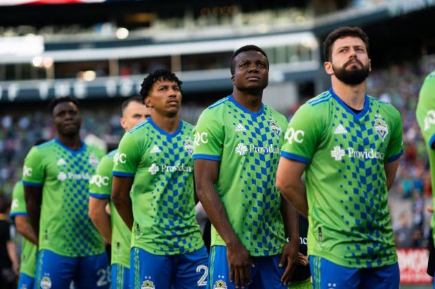 Sounders FC enter the pitch