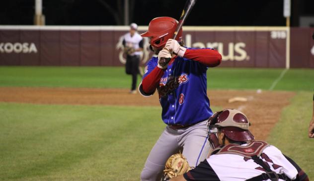 Green Bay Rockers' AJ Anzai at bat