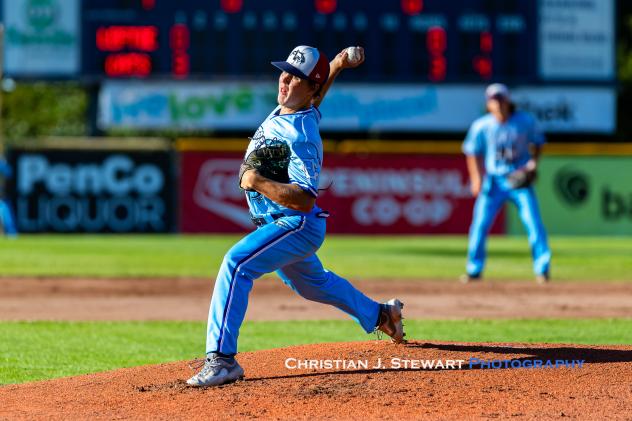 Victoria HarbourCats' Ben Smedshammer on the mound