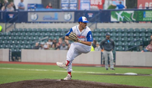 Green Bay Rockers pitcher Brett Sanchez
