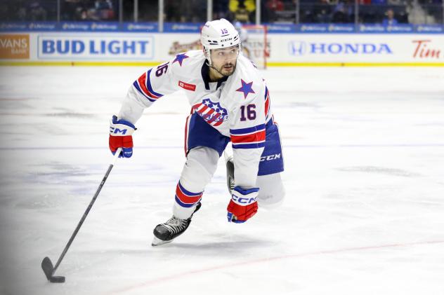 Defenseman Peter Tischke with the Rochester Americans
