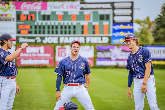 St. Cloud Rox react after a win