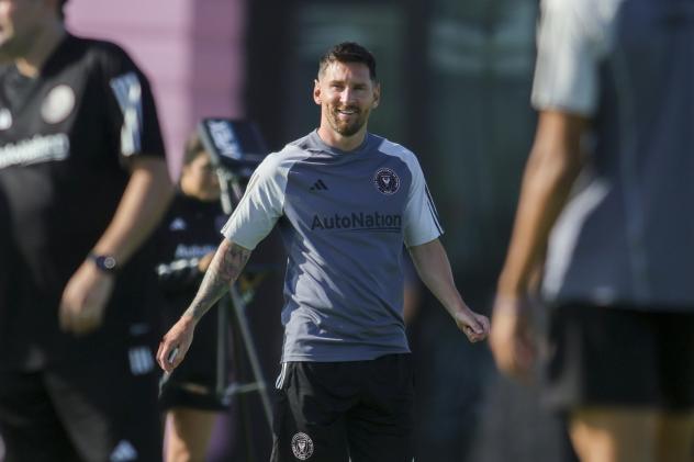 Lionel Messi training with Inter Miami CF