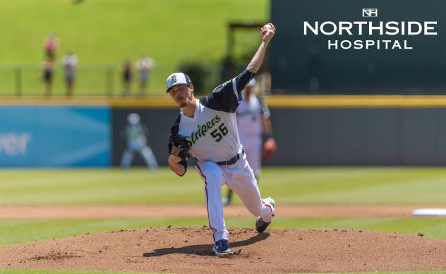 Max Fried pitching with the Gwinnett Stripers