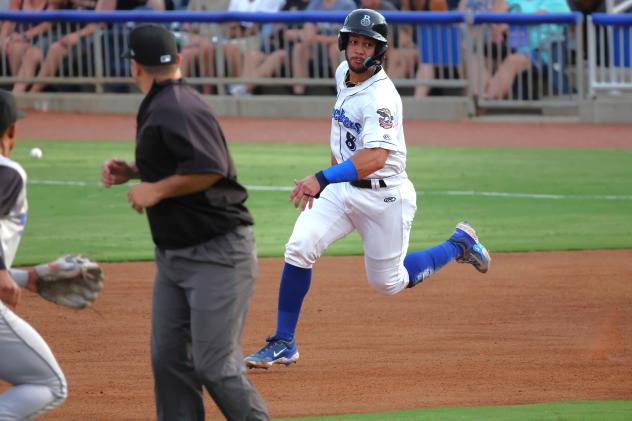 Biloxi Shuckers' Jeferson Quero in action
