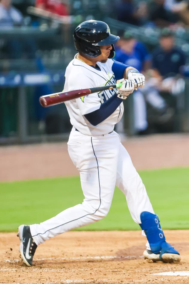 Columbia Fireflies' Omar Hernandez at bat