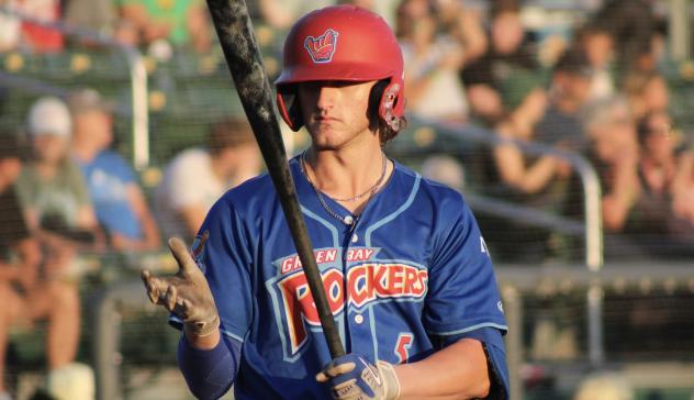 Green Bay Rockers infielder Austin Fawley