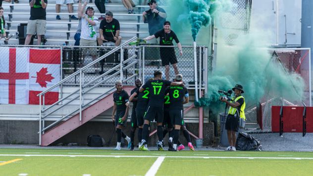 Lexington Sporting Club celebrates win