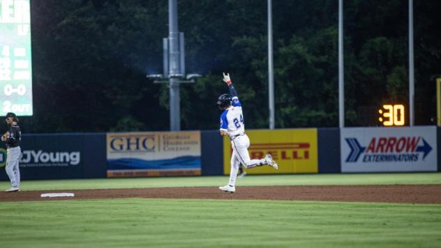 Rome Braves' Brandon Parker on game night