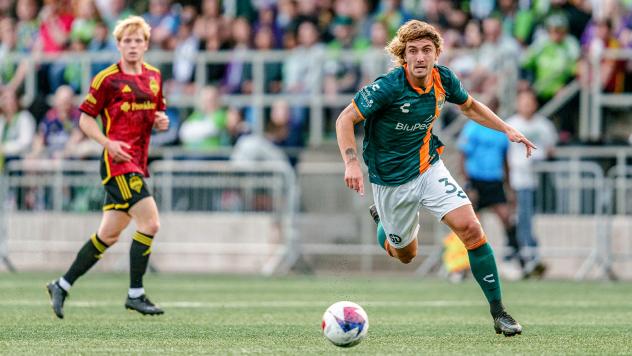 Defender Kyle Adams with San Diego Loyal SC