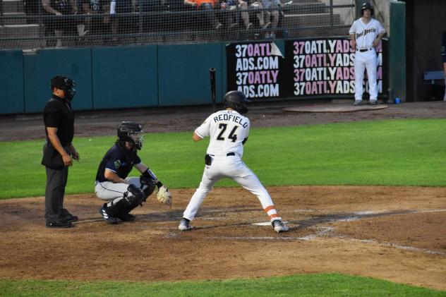 Tri-City Dust Devils' Joe Redfield at bat