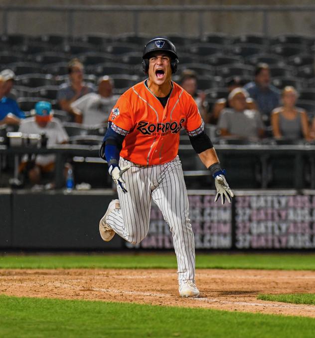 Somerset Patriots' Mickey Gasper on game night