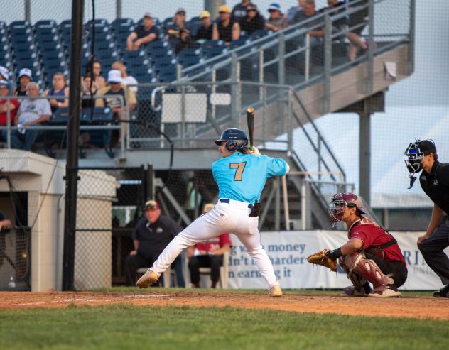 Fond du Lac Dock Spiders' Jake Surane at bat