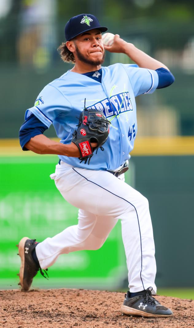 Columbia Fireflies' Oscar Rayo in action