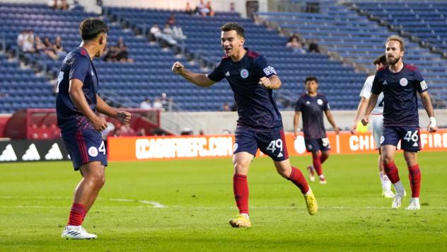 Chicago Fire FC II's Luka Prpa in action