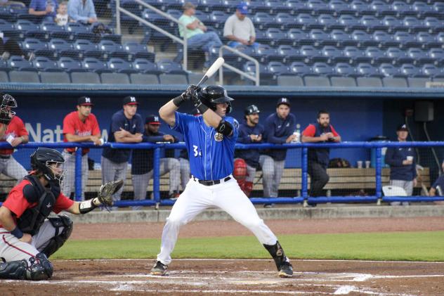 Biloxi Shuckers' Joshua Sumrall at bat