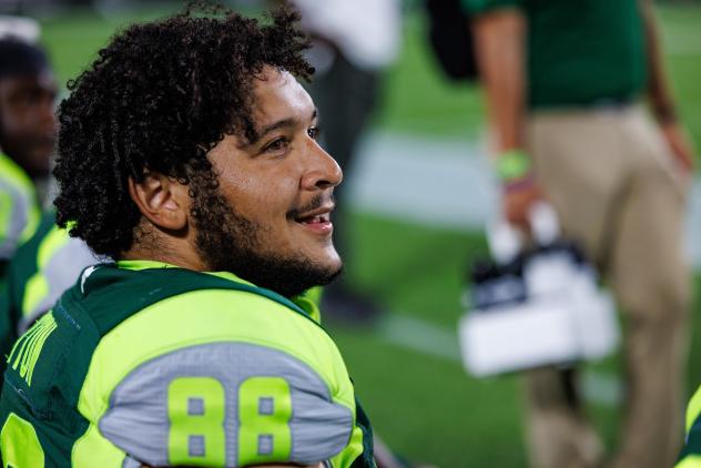 Orlando Guardians defensive lineman Caeveon Patton