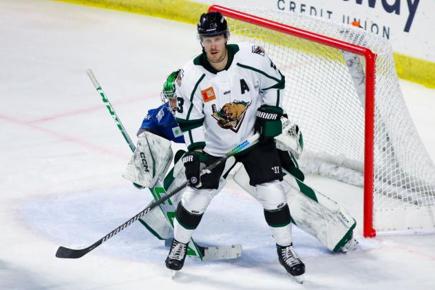 Utah Grizzlies forward Dylan Fitze