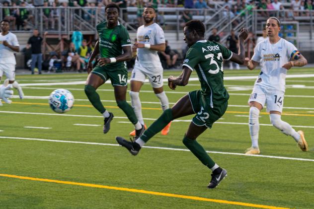 Lexington SC forward Alasanne Ates Diouf
