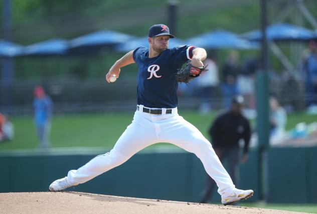 Tacoma Rainiers' Marcus Walden on the mound
