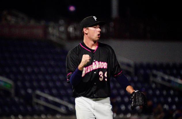 Pensacola Blue Wahoos' M.D. Johnson on game night
