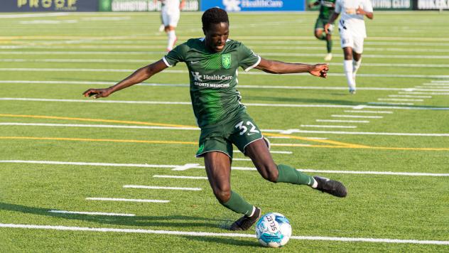 Lexington Sporting Club's Ates Diouf on the field